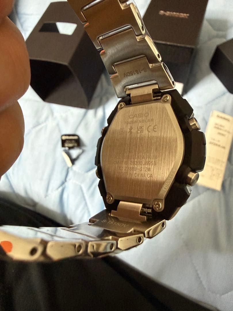 Casio G SHOCK Wristwatch GST B600D 1AJF Silver