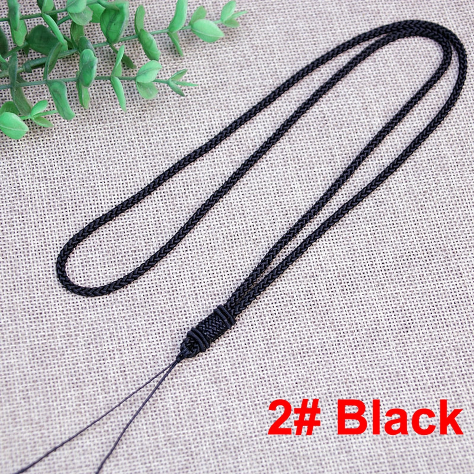 10 Black Chinese Thread Knotted Silk Love Rope String Necklace for Jade pendant
