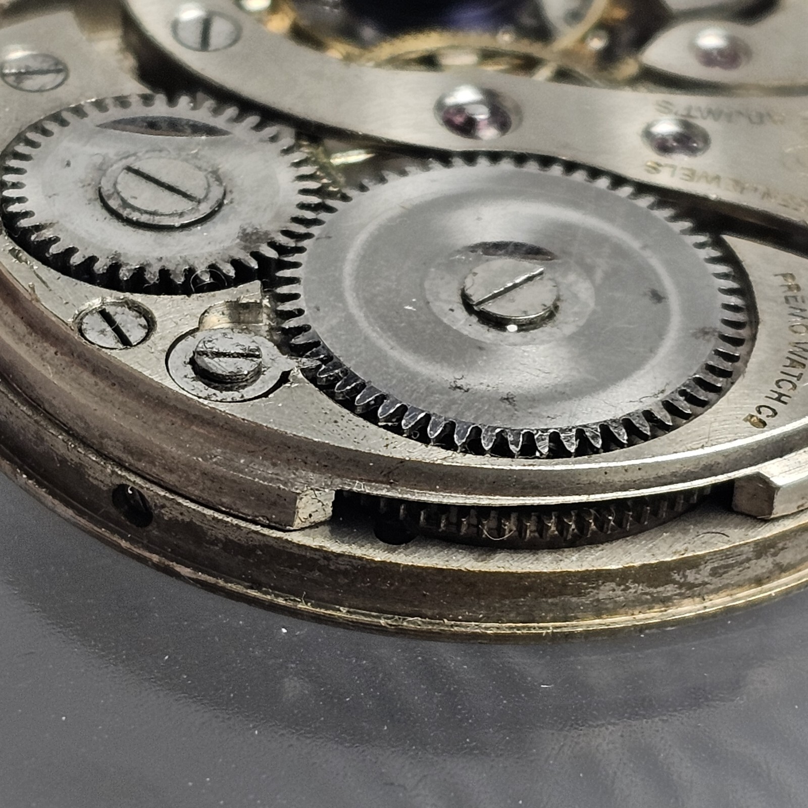 1912 Dietrich Gruen & Sons Premo 8s 17 Jewel Mechanical Pocket Watch Movement