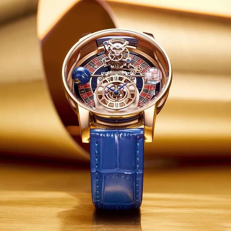 2023 PINDU Design Luxury Men’s Quartz Watch 3Bar Astronomia Casino Roulette