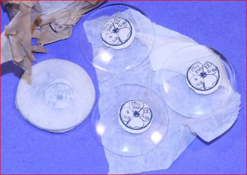 NOS 11 Ligne Glass Pocket Watch Crystals Open Face Sizes 25.0 – 27.1mm
