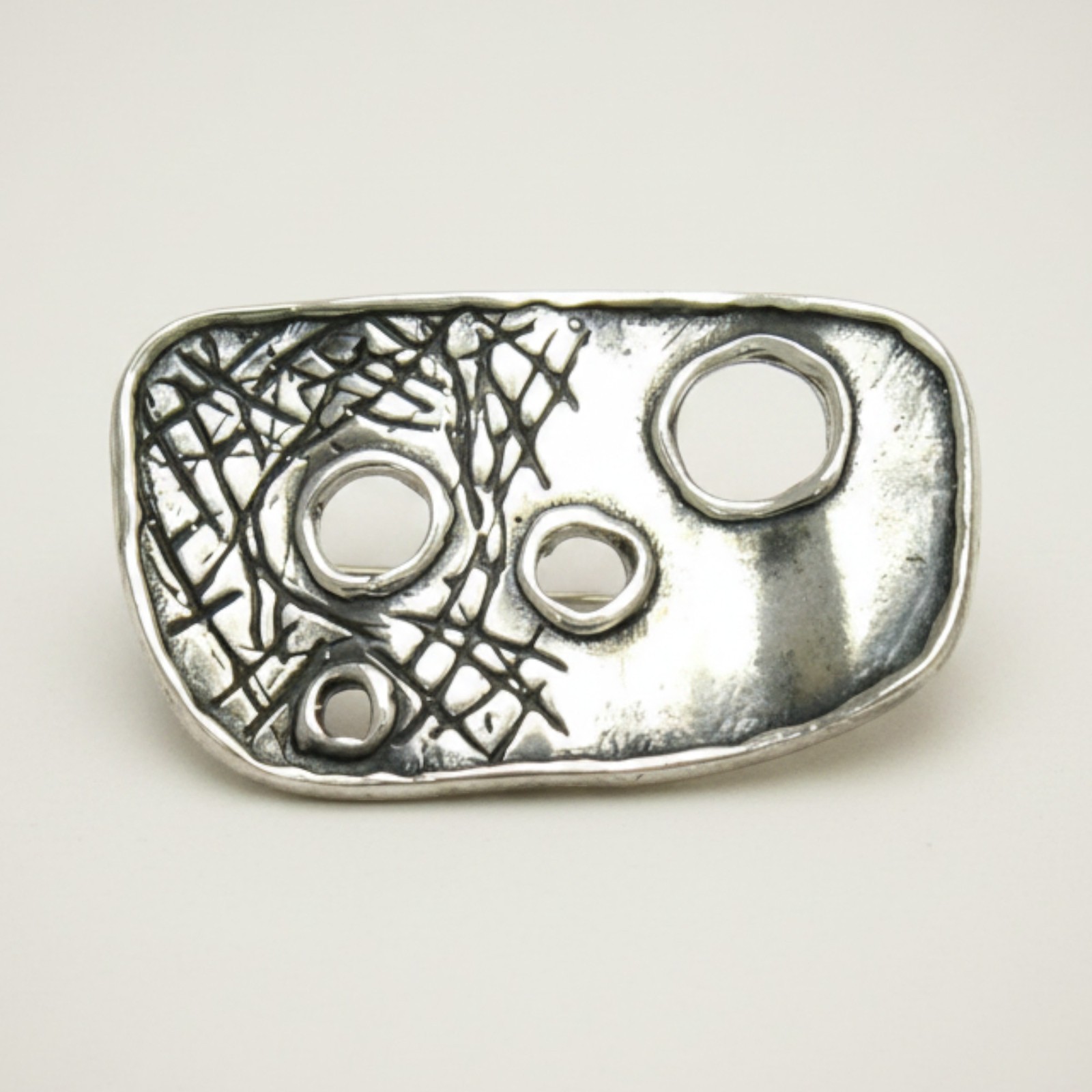 Extravagant Sterling Silver Brooch Handmade Genuine Solid Hallmarked 925 Empress