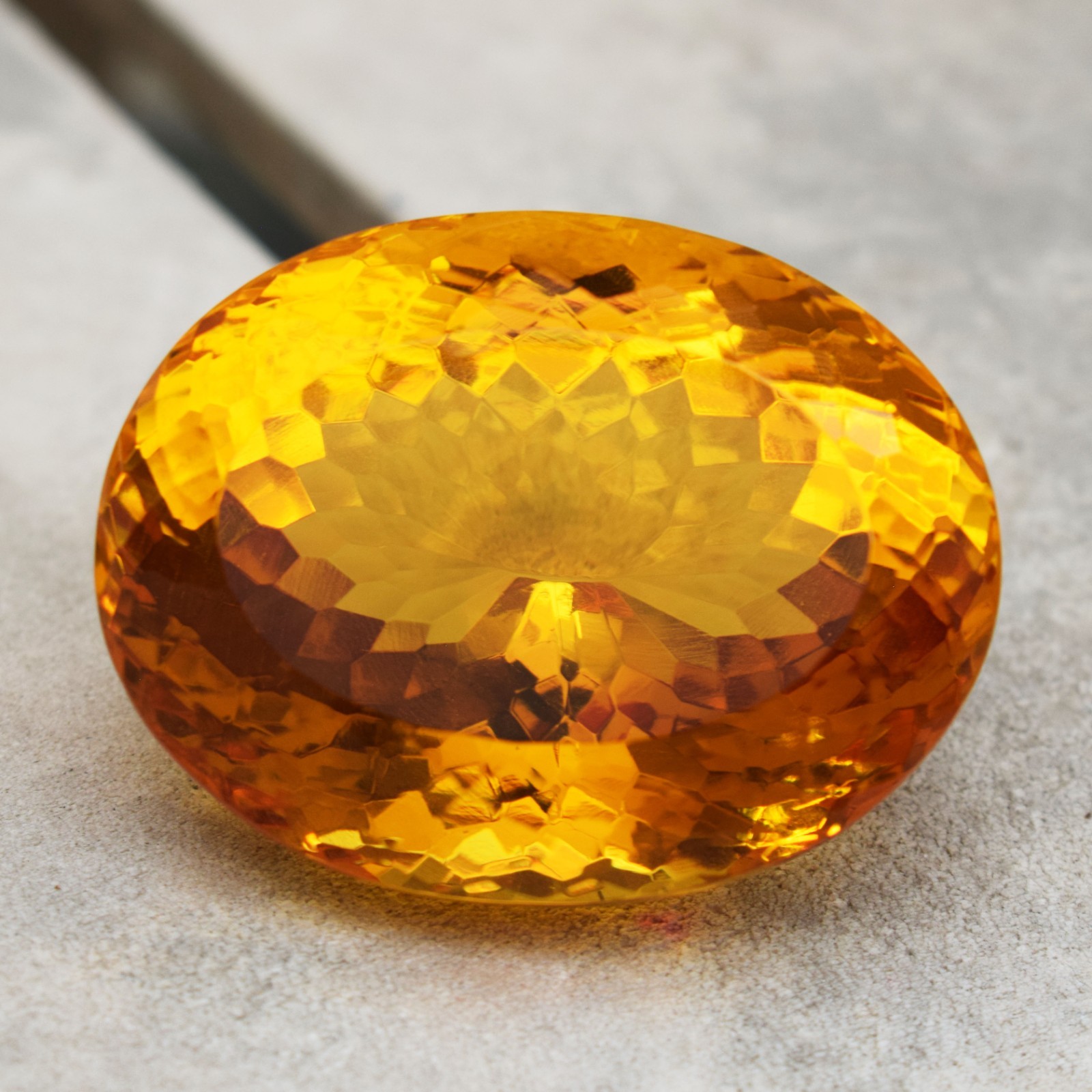 431.75 CT Flawless Yellow Orange Topaz Oval Cut Certified Loose Gemstone