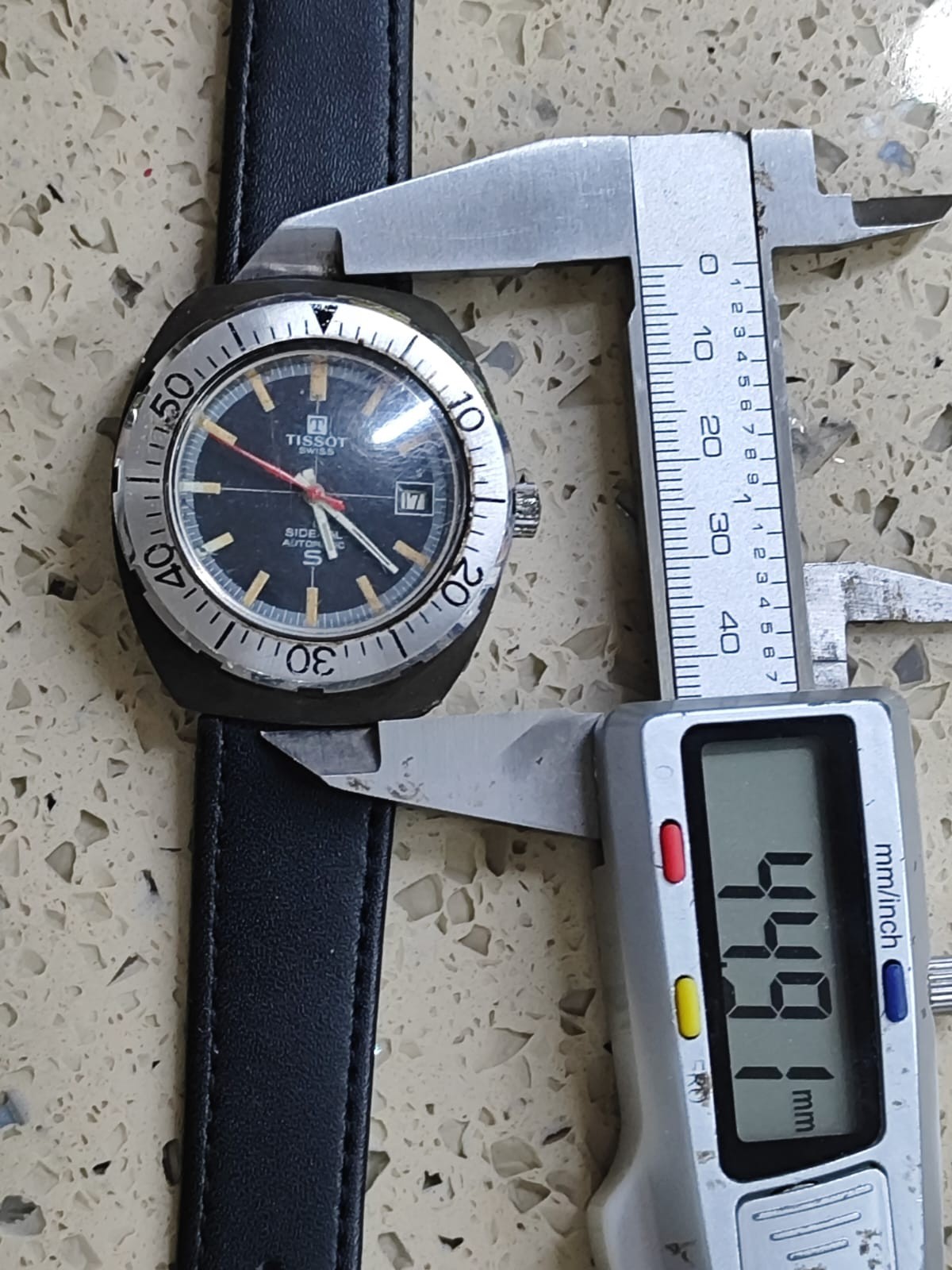 1975 Vintage Tissot Sideral S Automatic Special Dive Watch Fiberglass Working