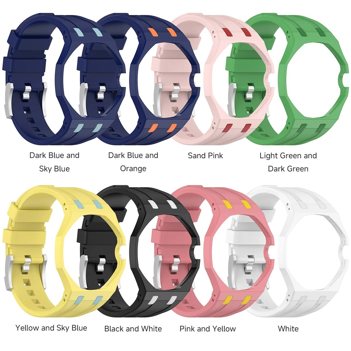 PC Case + Silicone Strap For Swatch x AP Royal Pop Pocket Watch Cover Band Skin