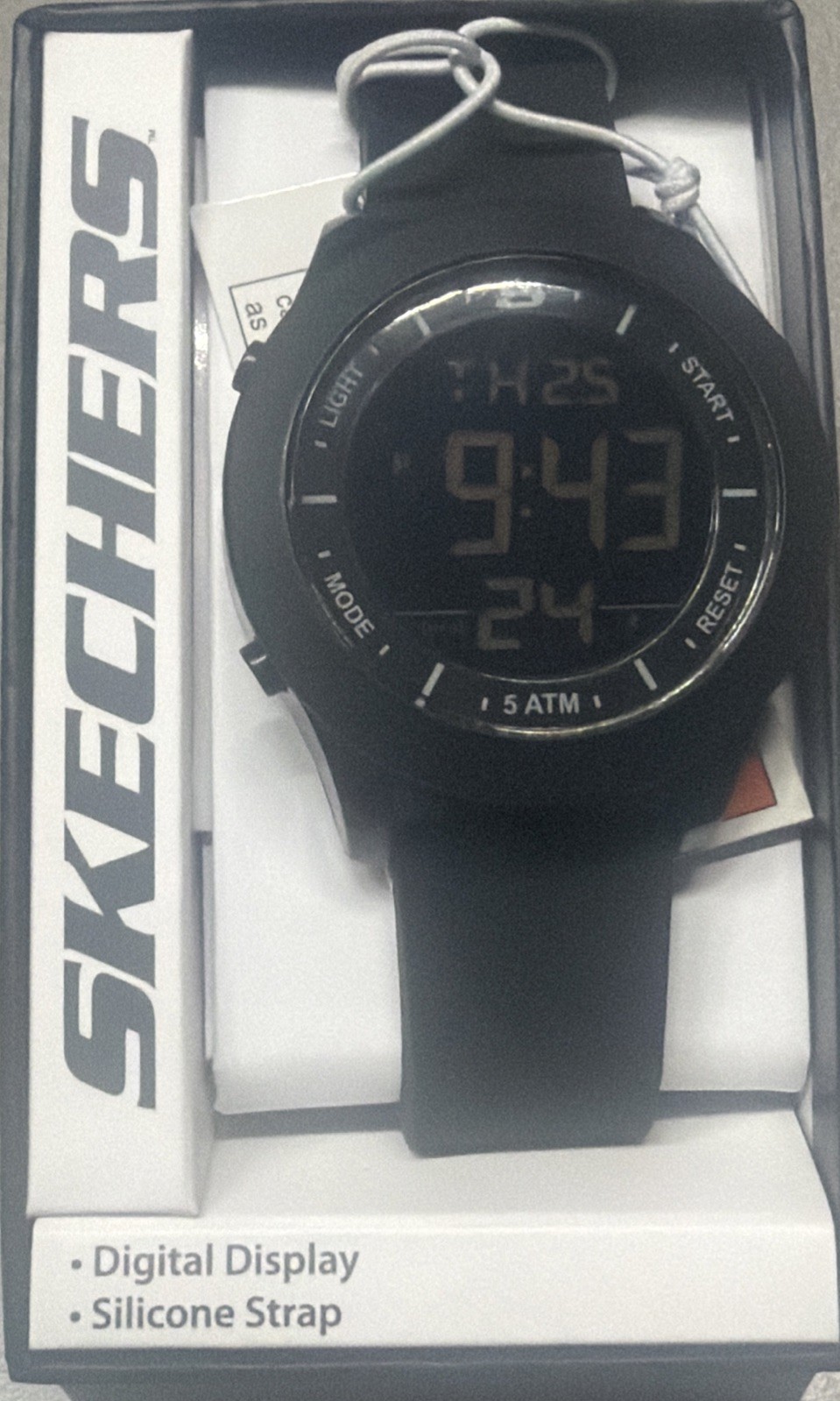 Skechers Rosencrans Digital Oversize Chronograph Men’s Watch Black SR5107W-NIB