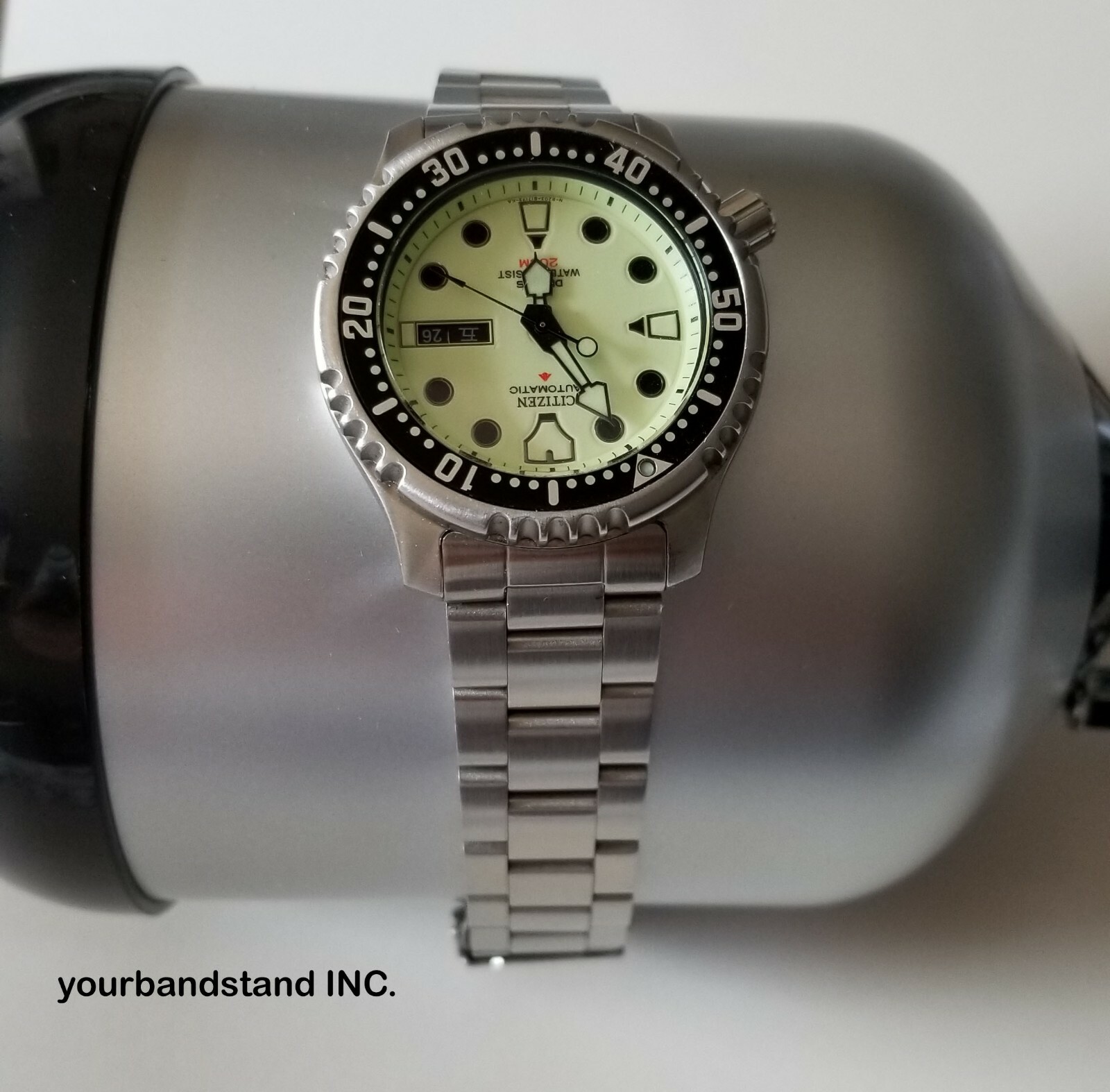 20mm Curved Stainless Steel Watch Band For Citizen NY0040 -50E -17L -09E -09