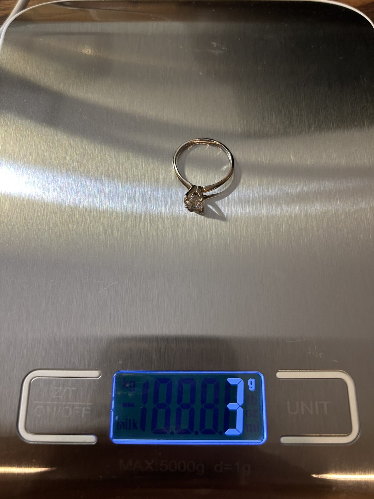 1.0 Carat Natural Diamond 14k Yellow Gold Solitaire Ring