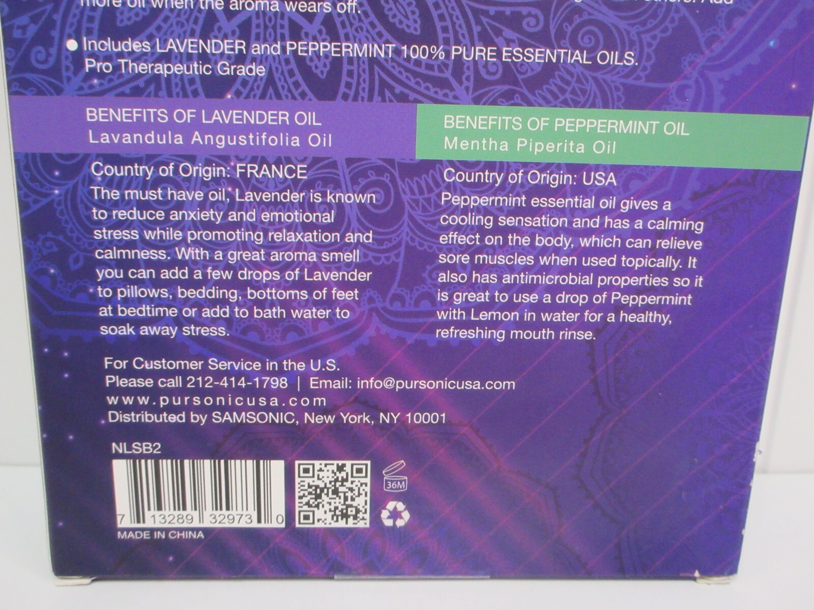 Natural Lava Stone Aromatherapy Bracelet Lavander & Peppermint Essentials Oils