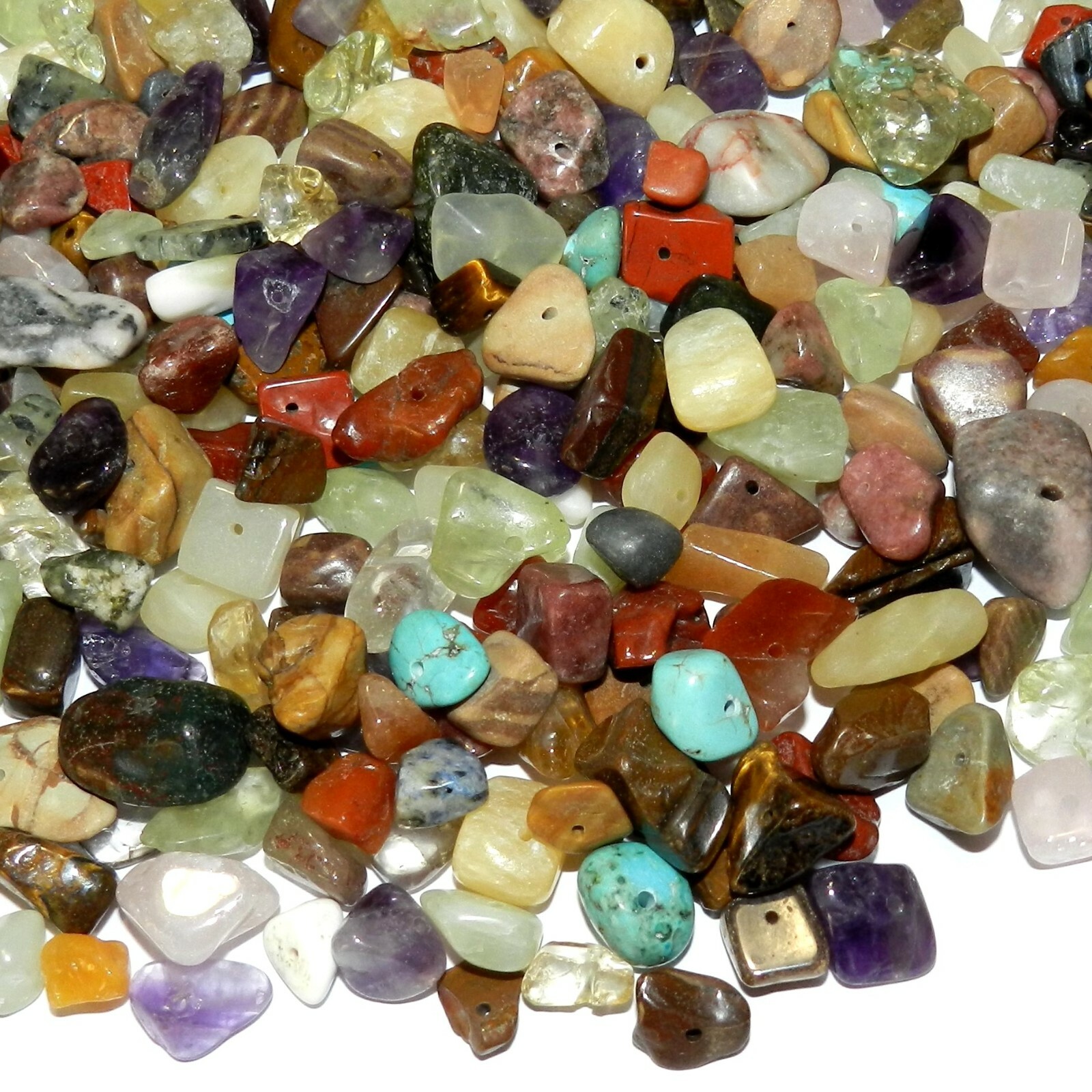 GC9912 Assorted Gemstone Nugget Chip Mix Large 8mm – 20mm Beads 4-ounce Package
