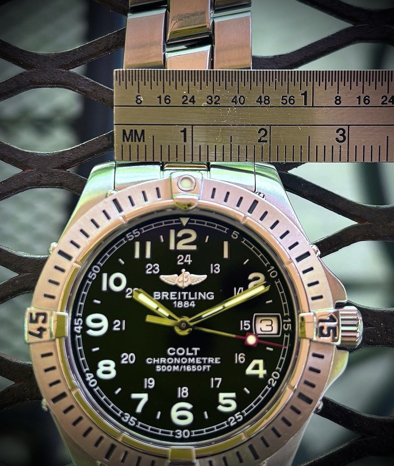Breitling Colt FULL KIT! Chronometre 500M Quartz A74350 DIVER Arabic Black