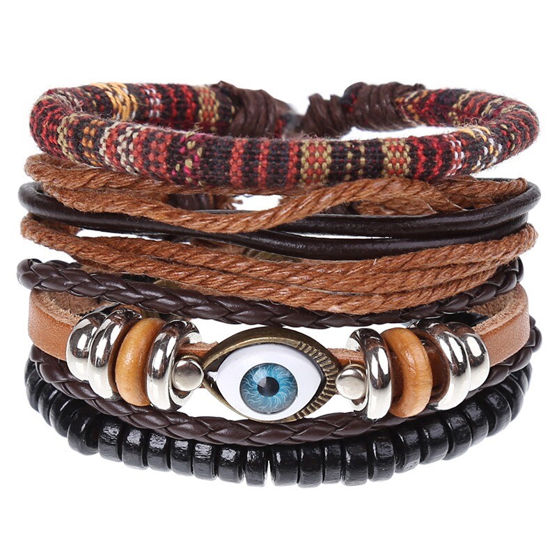 10Pcs Wholesale Lots Bulk Random Punk Men Women Couple Leather Bracelet Jewelry