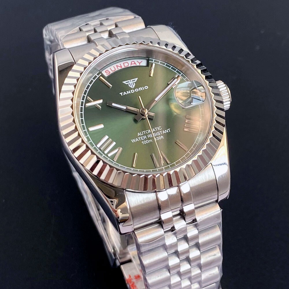 Tandorio 36mm/39mm Sapphire Glass Sunburst Dial 20ATM Japan NH36 Auto Men Watch