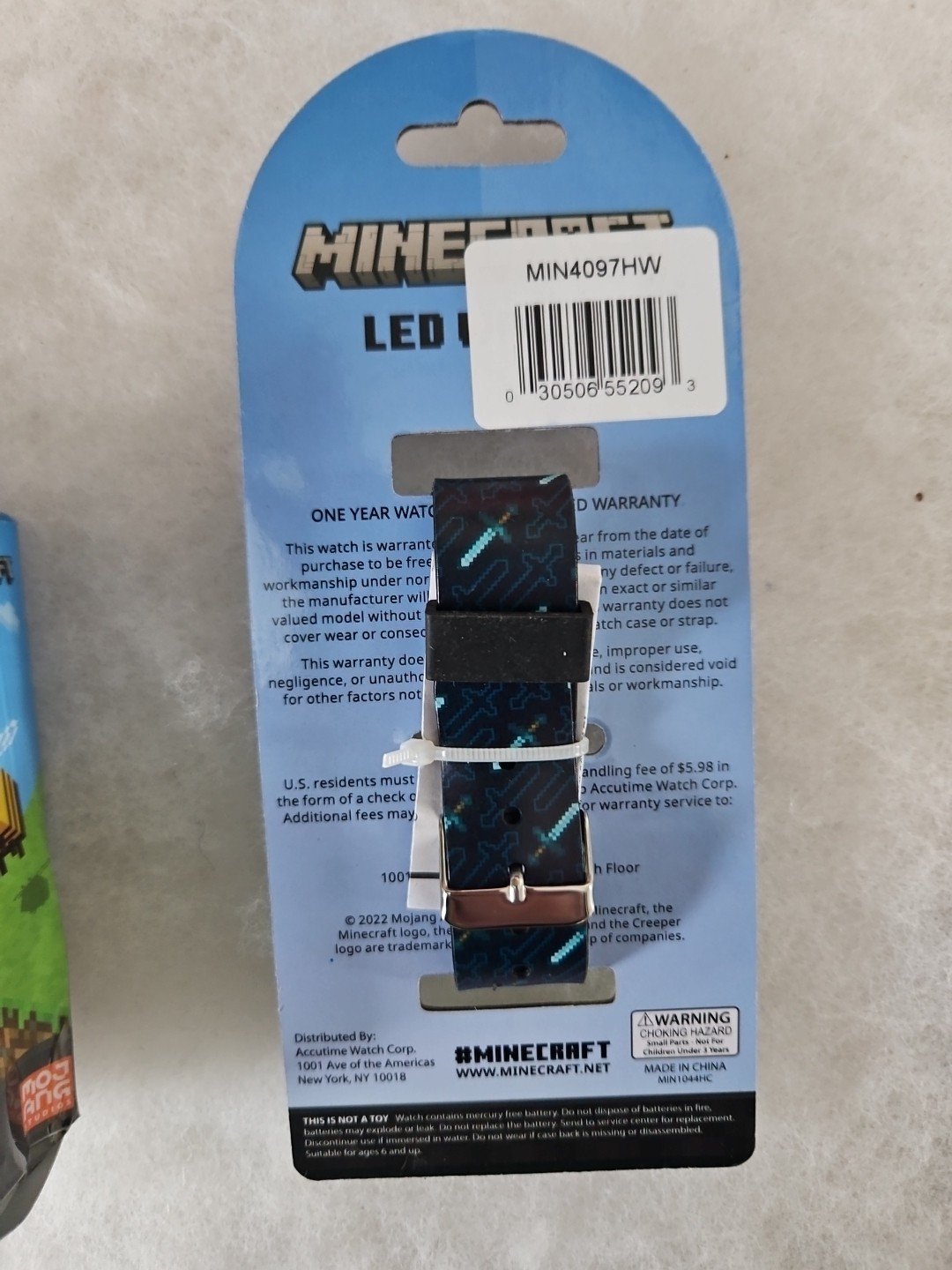MINECRAFT kids LED Watch Lot of 2. Brand new. MOJANG LISCENCED