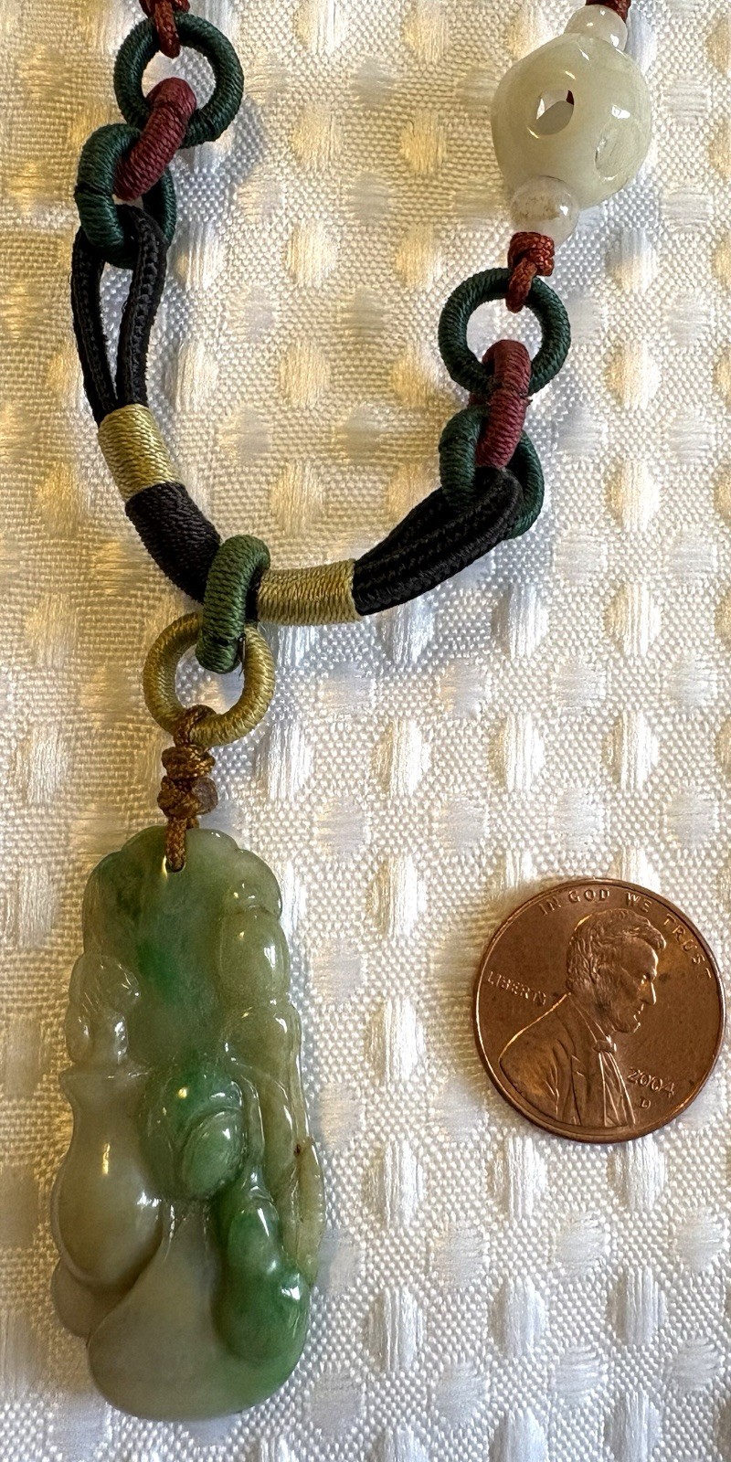 5pc LOT~ASIAN inspired JADE, Gemstone,etc~ Pendant NECKLACES & 1 BRACELET