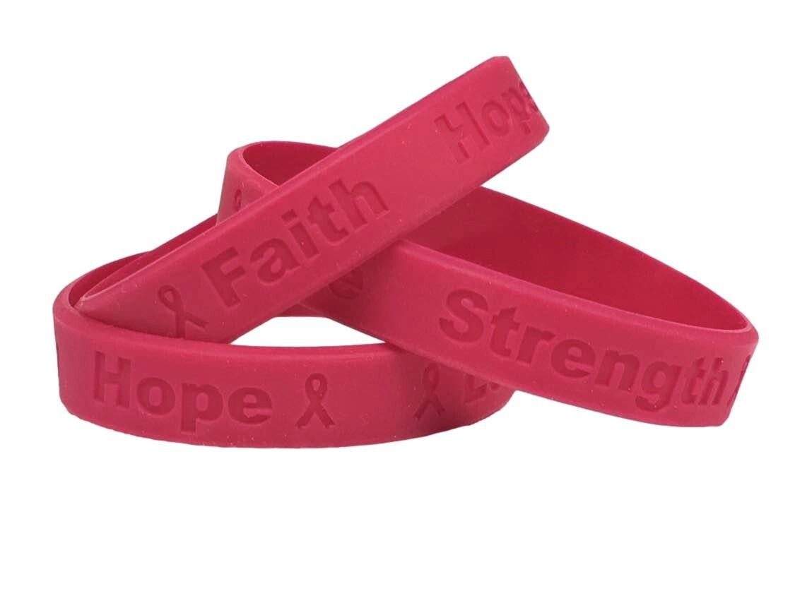 25 Pc High Blood Pressure Awareness Bracelets Quality Silicone Bracelets