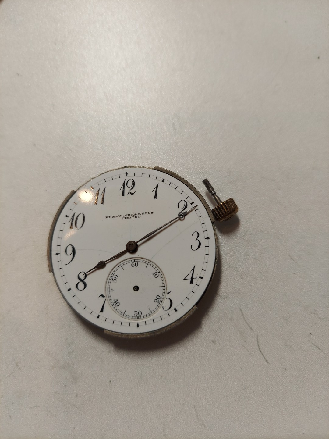 Henry Birks And Soon For Birks-downing 19 Jewels Swiss Mens Pocket Watch…