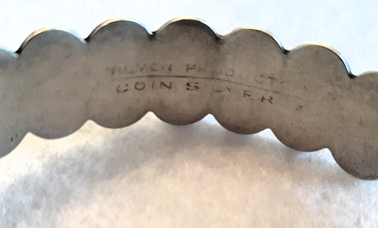 Vintage Fred Harvey Era Navajo Coin Silver Turquoise Stone Cuff Bracelet Stamped