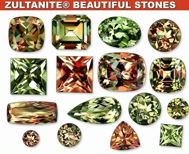33 Ct Color Change Zultanite Gemstone, Coffin Cut Diaspore for Statement Ring