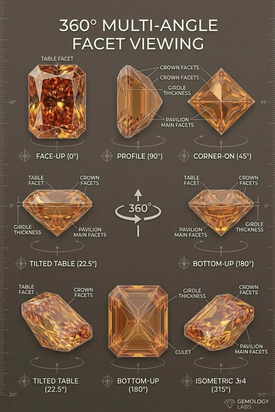 2 CT Radiant Cut Orange Color VVS1 Moissanite Diamond D Grade Gemstone 7x9M