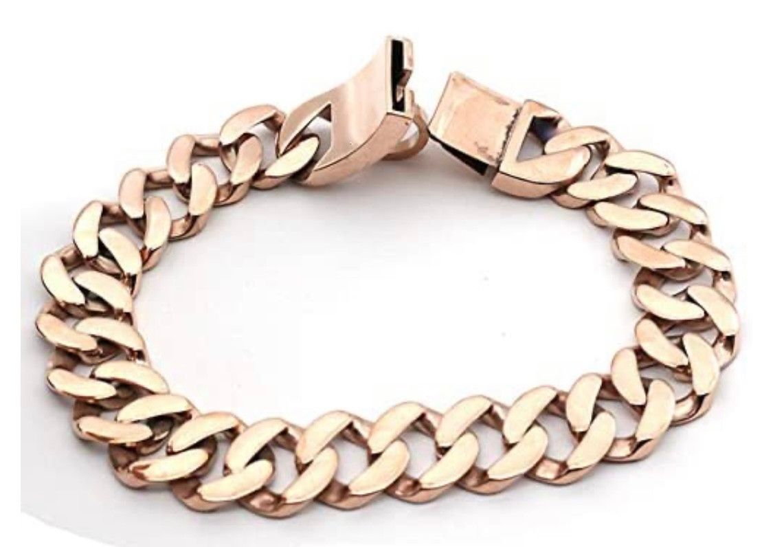 Rose Gold Diamond Cuban Collar 32mm