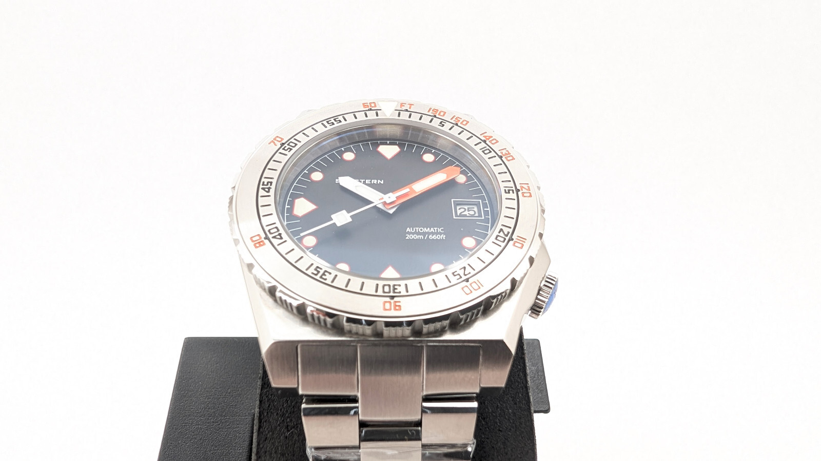Seestern Vintage Sub 600T Black Vintage 407S Ceramic 40mm Automatic Diver Watch