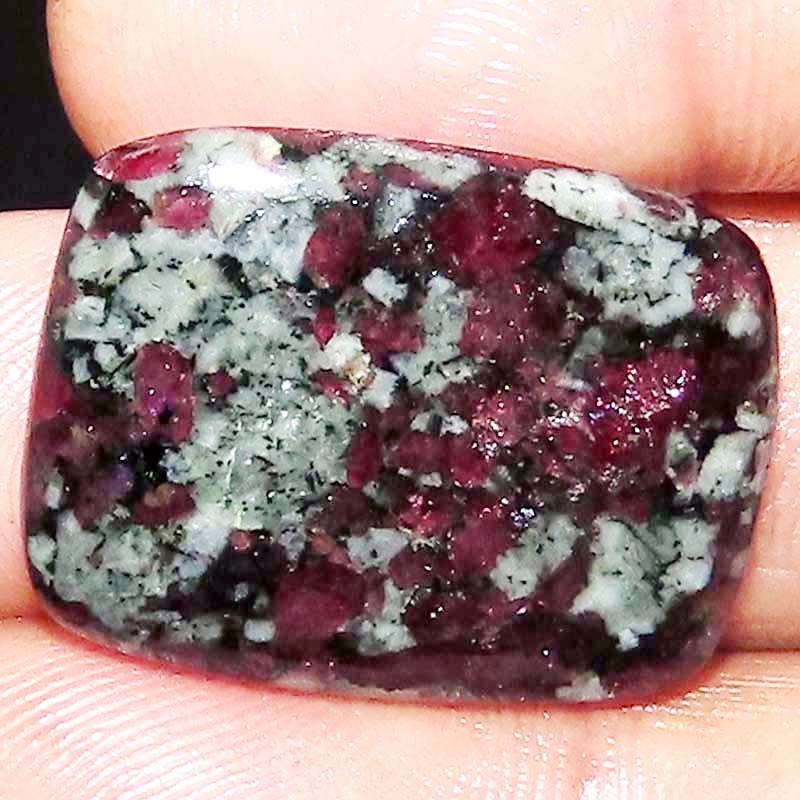100% Natural 32.20Cts Eudialyte Cushion Cabochon Loose Gemstones 23X30X4mm BC-88