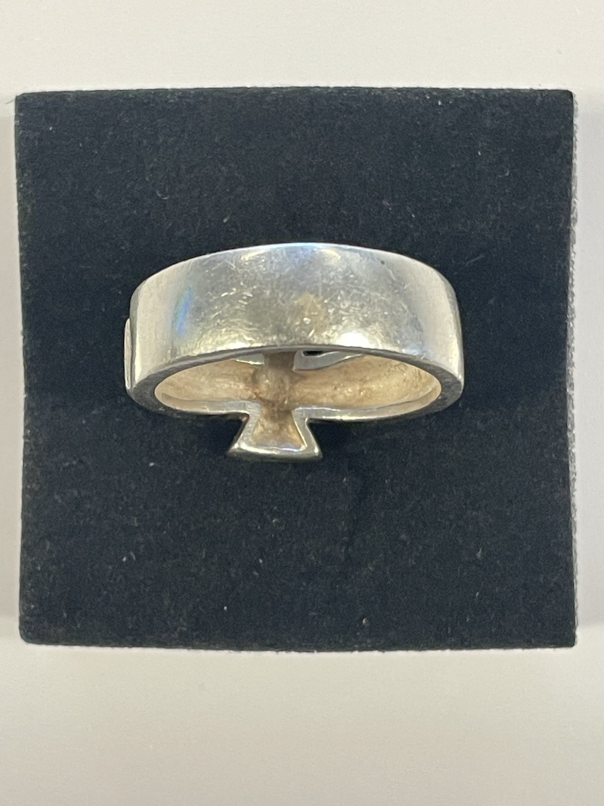 (G1426) Pre-Owned Sterling Silver Cross Ring Size 10.5 (10.7 Grams)