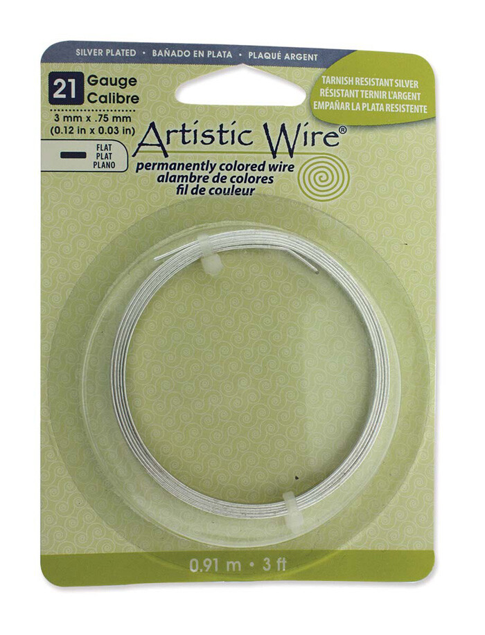 Wire – Flat – 21g – 3mm x 0.75mm