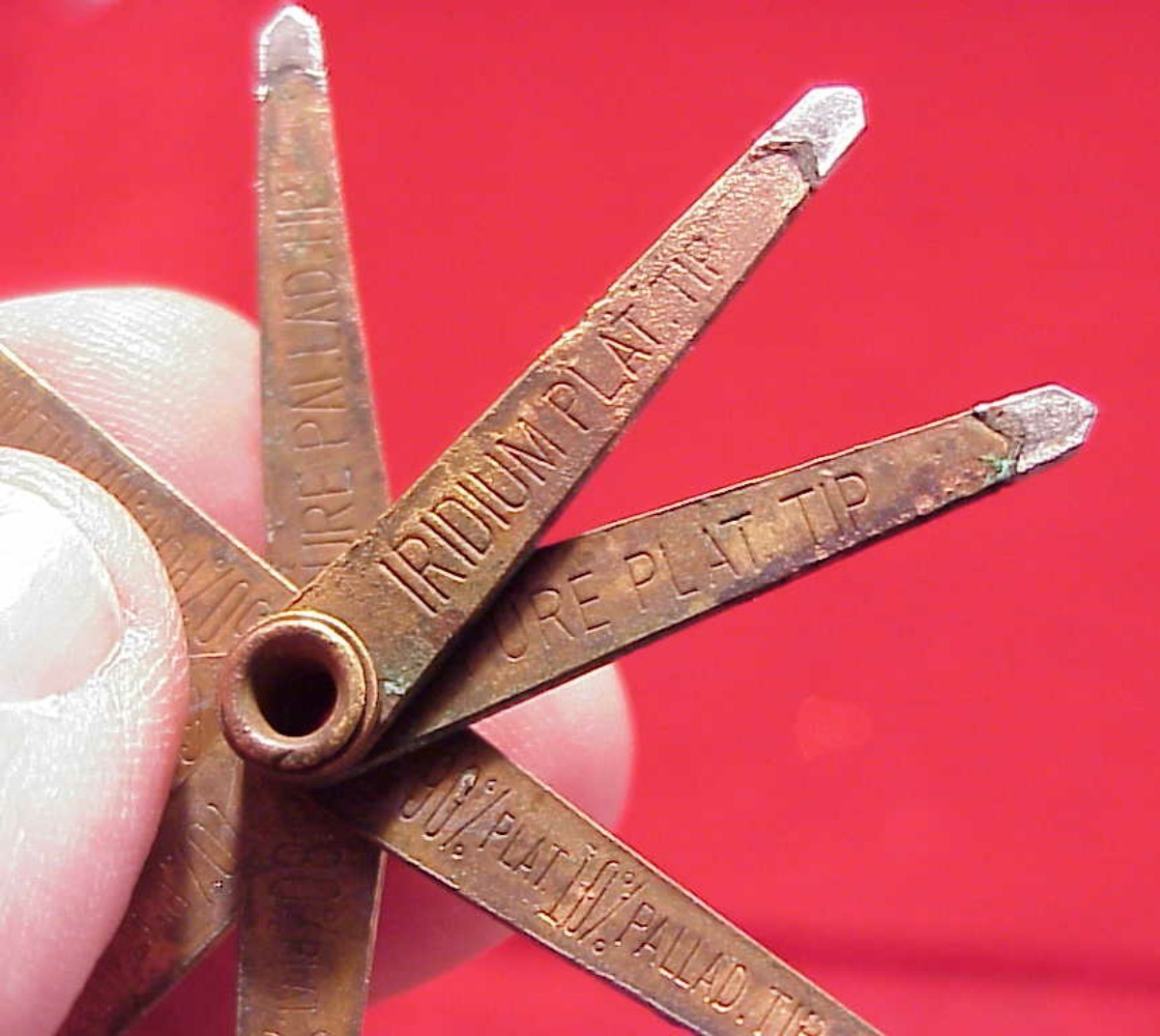 VINTAGE RARE SET OF PLATINUM IRIDIUM PALLADIUM Testing Needles TIPS