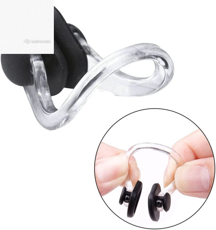10Pcs Nose Clip for Swimming Nose Plugs for Kids and Adults Multi-Color