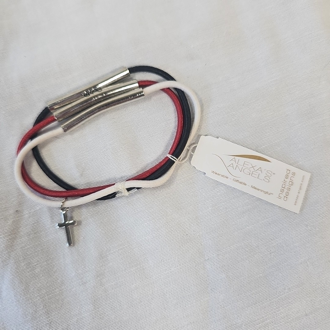 Alexa’s Angels “We are Blessed” Multi-Strand Cord Charm Bracelet