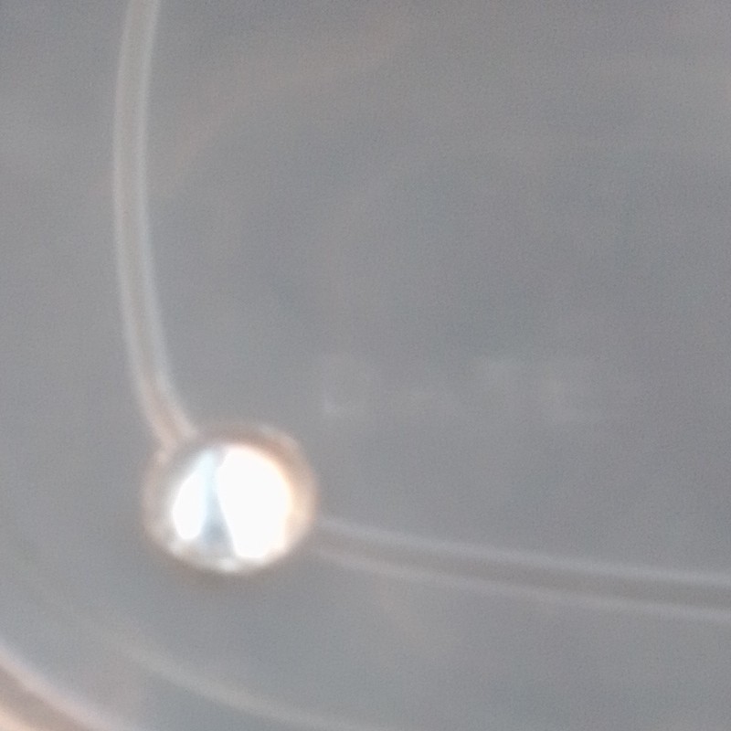 White/Colorless Transparent Round Cut Faceted Loose Glass Gemstone, 1 Piece