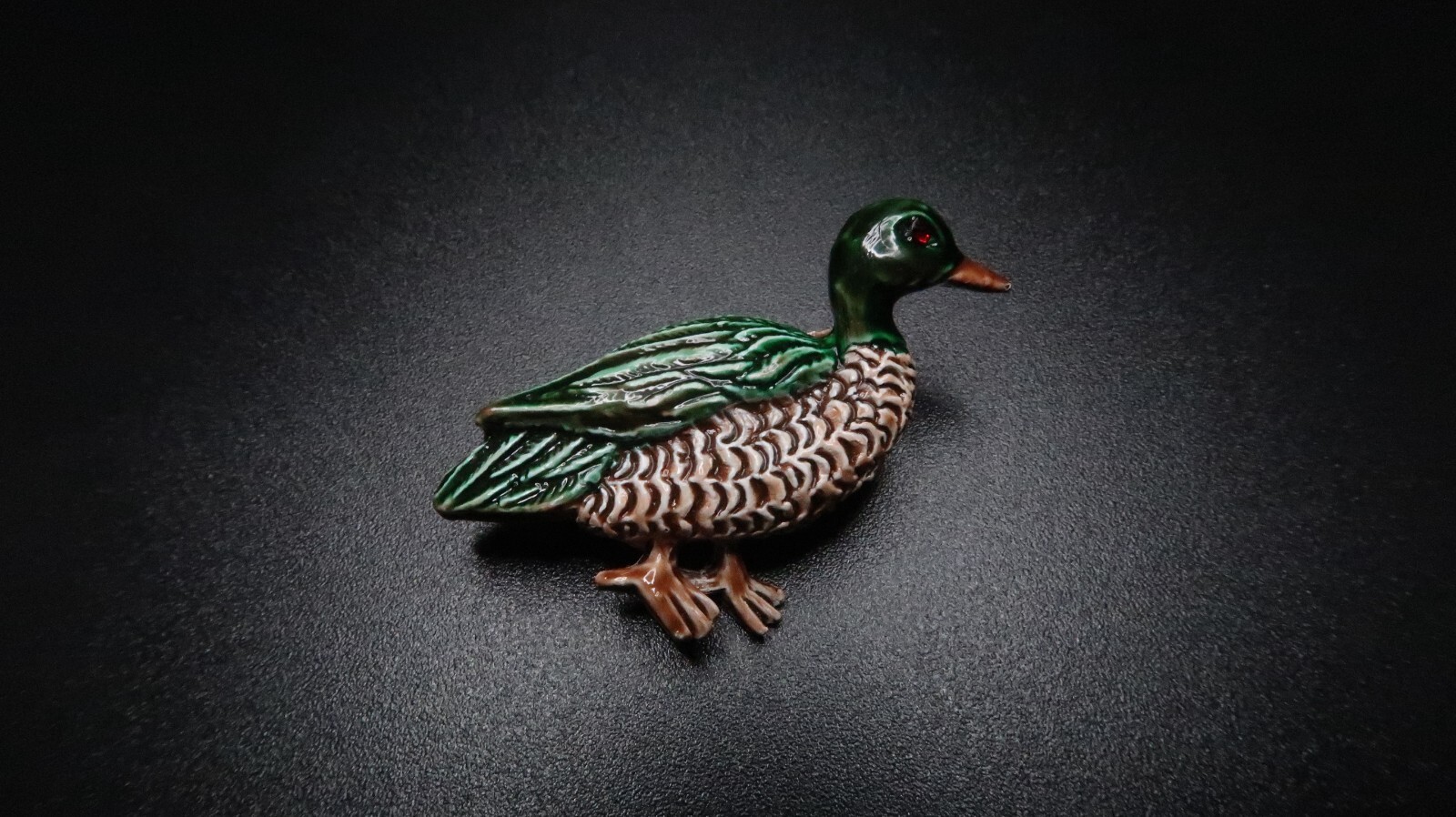 Vintage Gerry’s Duck Painted Brooch Pin 3.6cm BB5