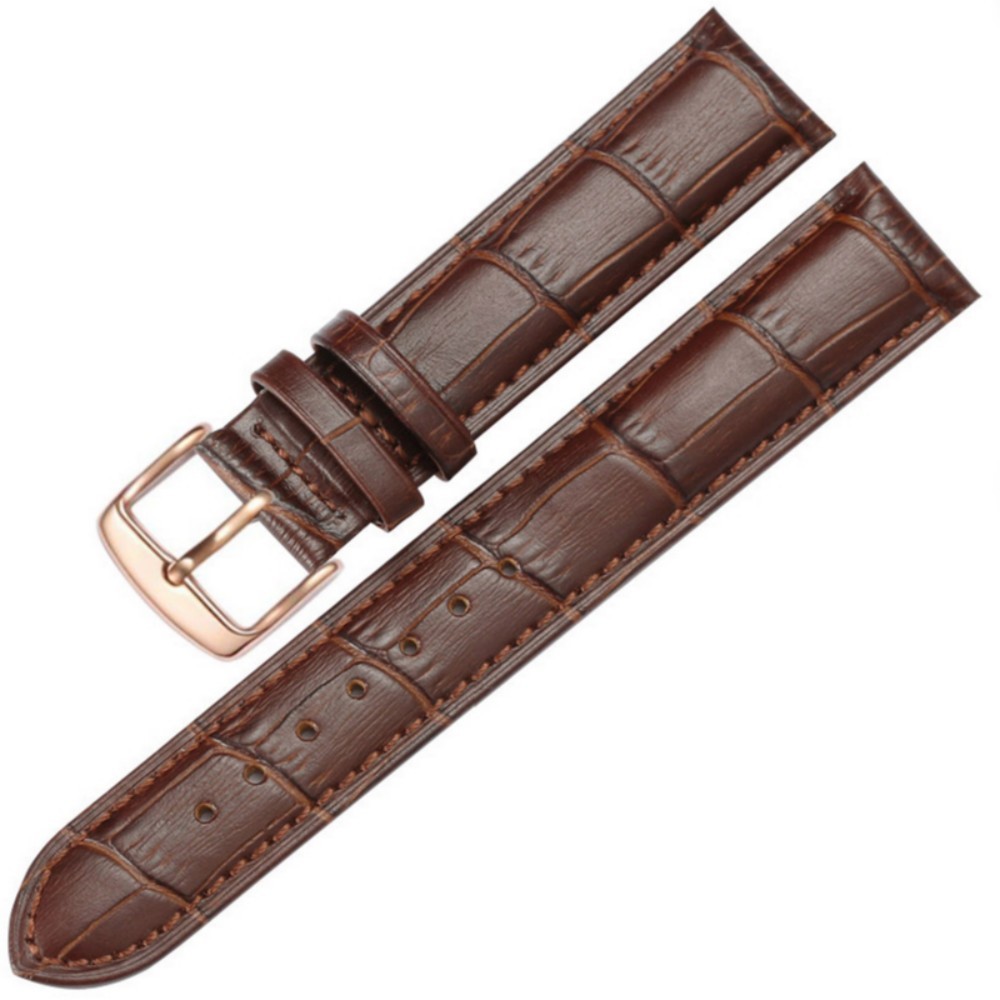 “Premium Genuine Leather Men’s Watch Strap – 12mm to 22mm