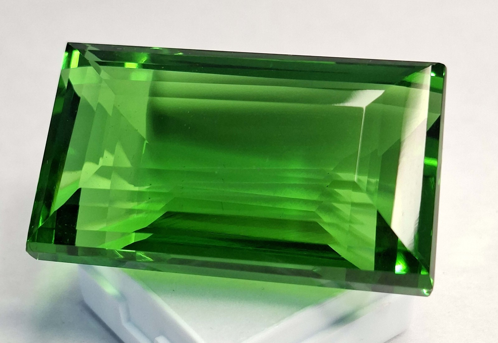 Natural Baguette Cut 176-178 Ct Green Topaz Certified Loose Gemstone RK1100