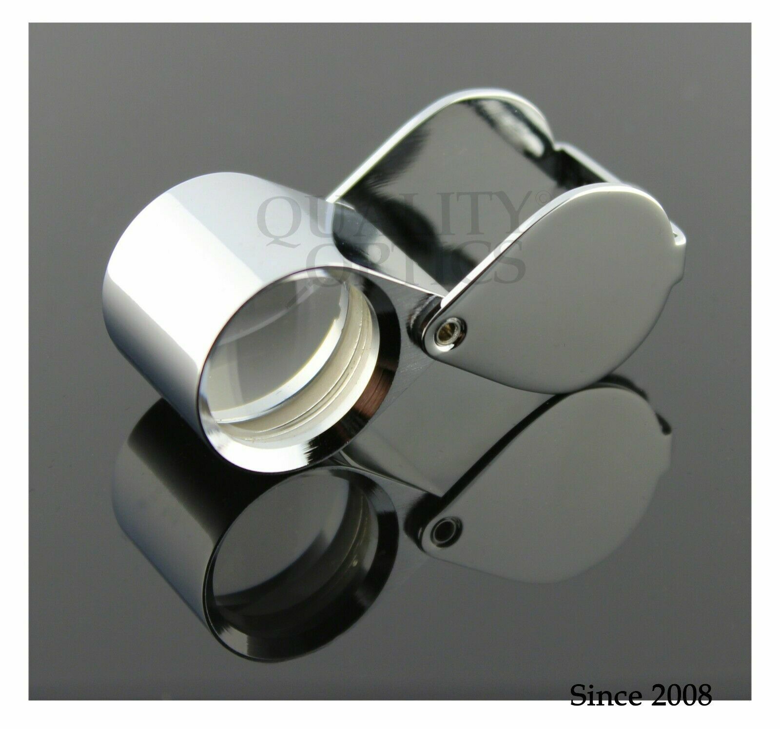Quality Optics® USA Hastings Folding Pocket Magnifier Classic 10X Jewelers Loupe