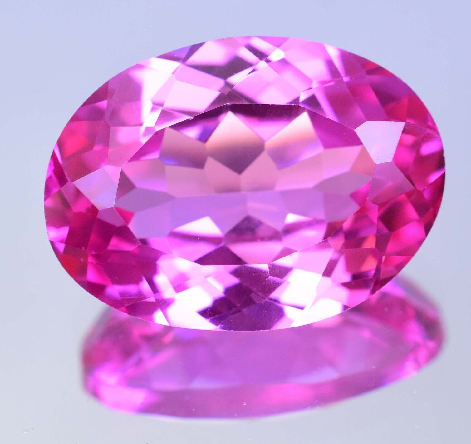 Flawless 38.50 Ct Natural Mogok Pink Ruby Oval Cut Certified Loose Gemstone
