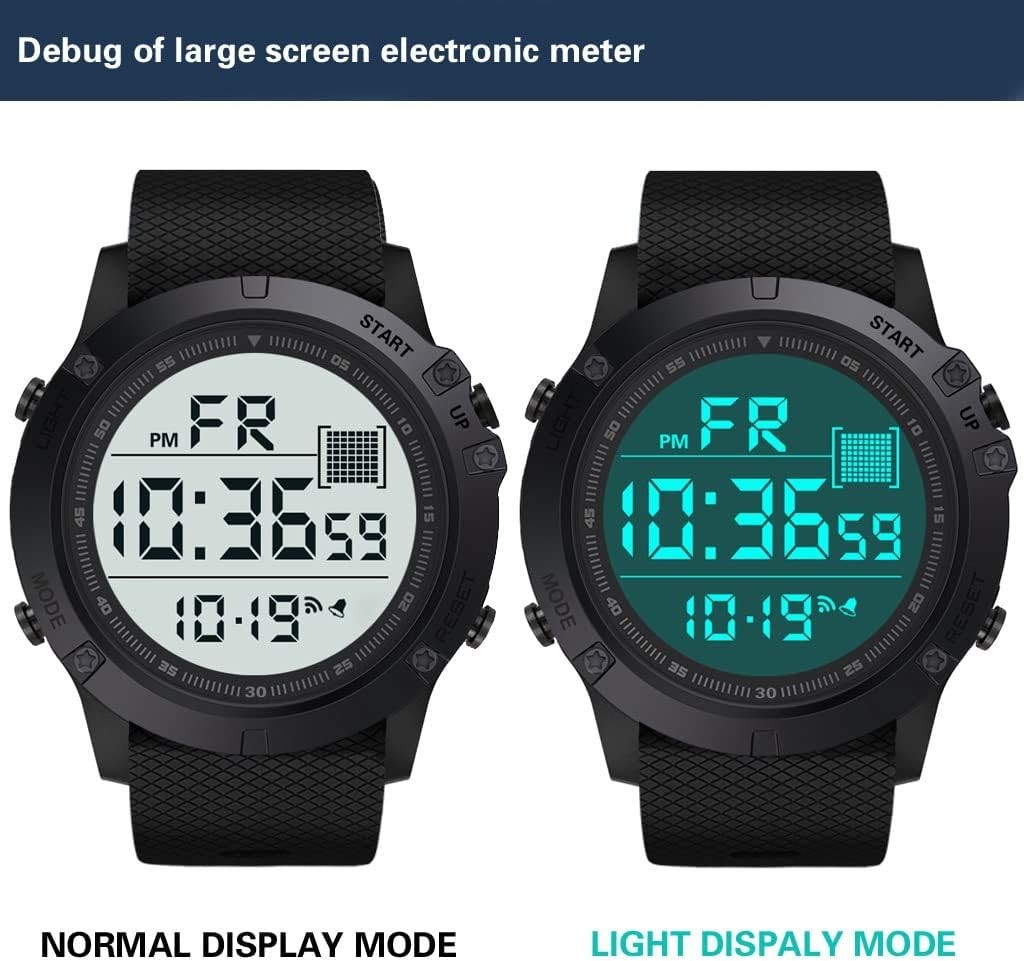 Durable Men’s Military Digital Watch – Shock Resistant & Waterproof Design