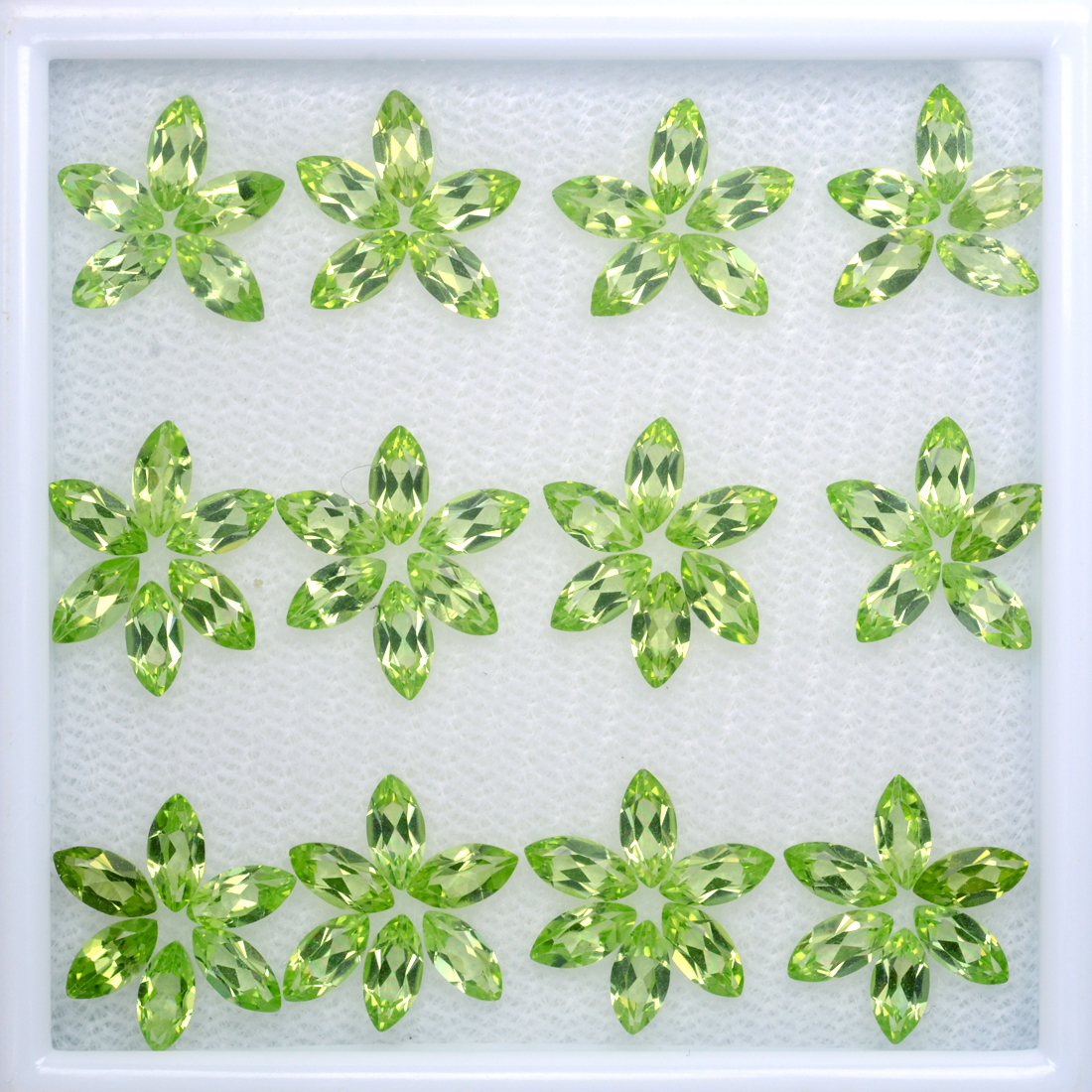 GLORIOUS SET! 10ct. 67PCS Best 100%Natural Green Peridot Marquise 2.5x5mm #8