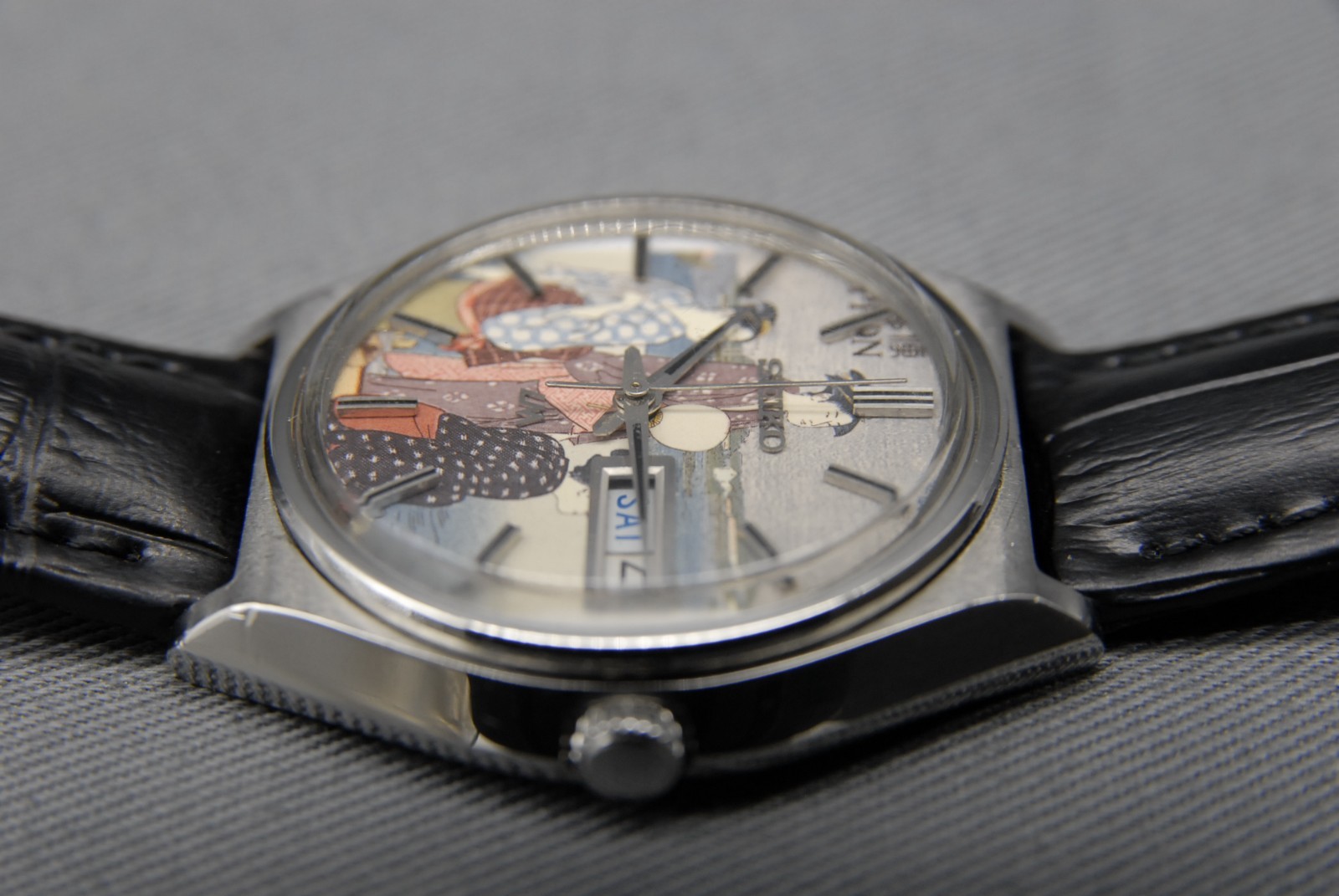 CLA’d [N MINT ] Vintage SEIKO Lord Matic 5606-7010 LM 37mm UKIYOE AT Men’s Watch
