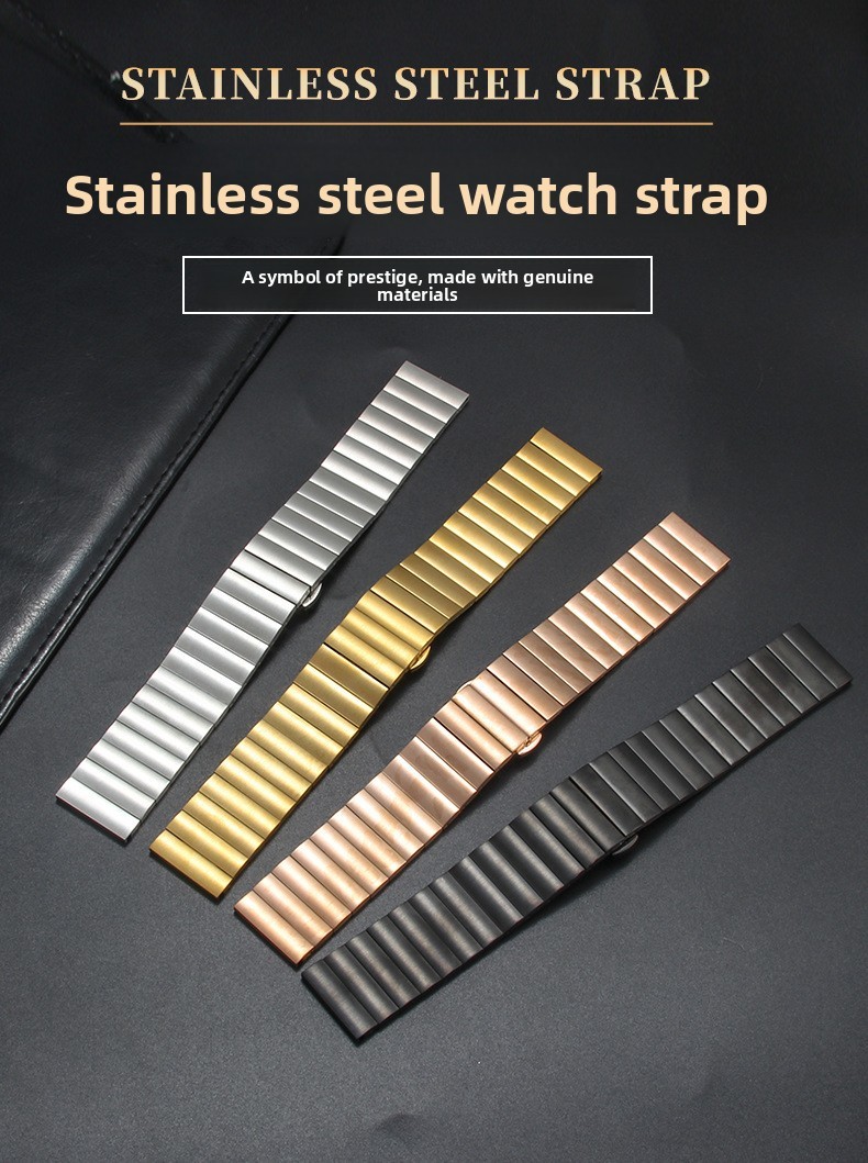 High Quality Solid Stainless Steel Watch Band Strap Metal Bracelet 16 18 20 22mm