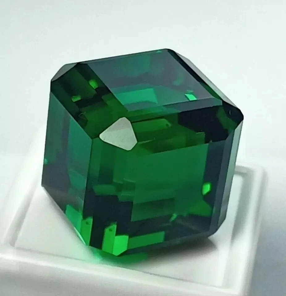 Natural 100 Ct+ Tsavorite Green Garnet Cube Cut Loose Gemstone AAA Certified