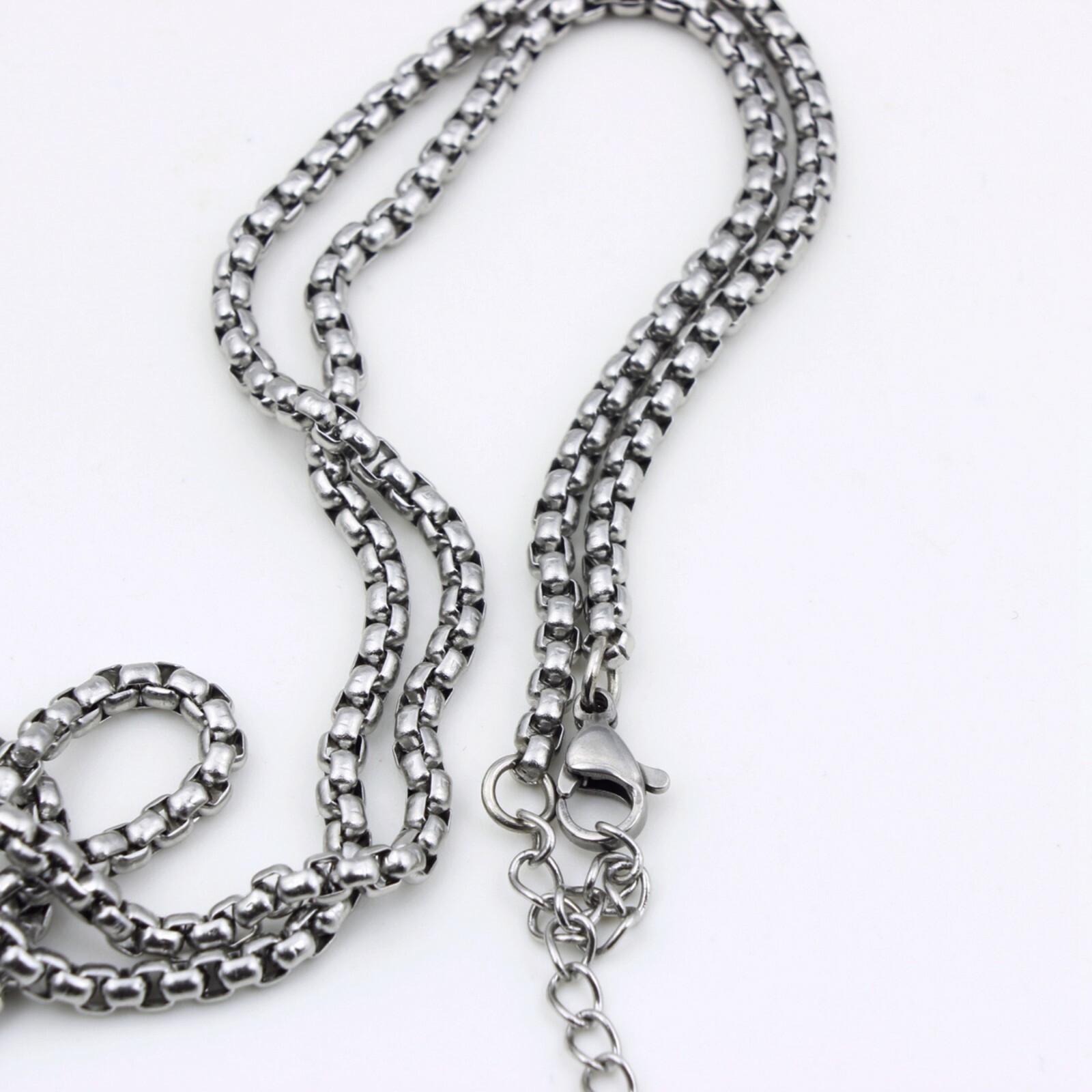 Men Women Stainless Steel Vintage Gorehowl Pure Tin Amulet AX Necklace 23.5″
