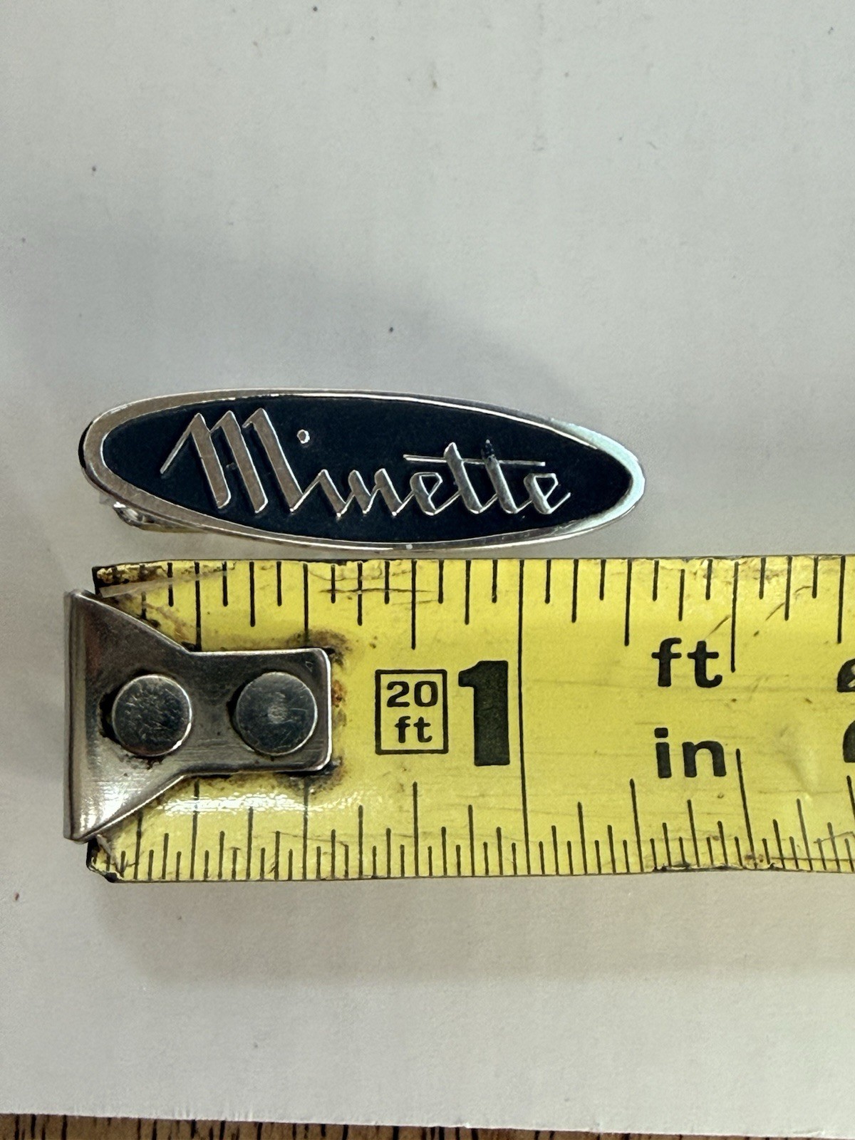 Vintage MINETTE Camera Co REAL Silver Tie Clip MCM Mod 50/60’s RARE Photographer