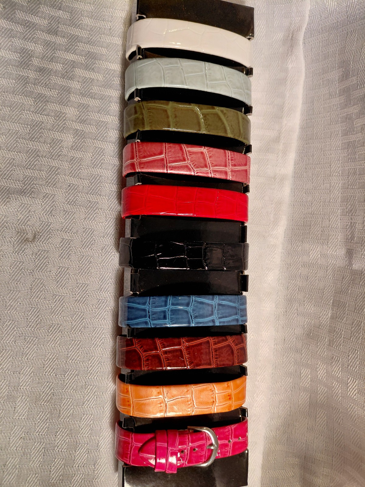 BURGI BTV101 Quartz Watch w/10 Asst. Colors Interchangeable Bands & New Battery