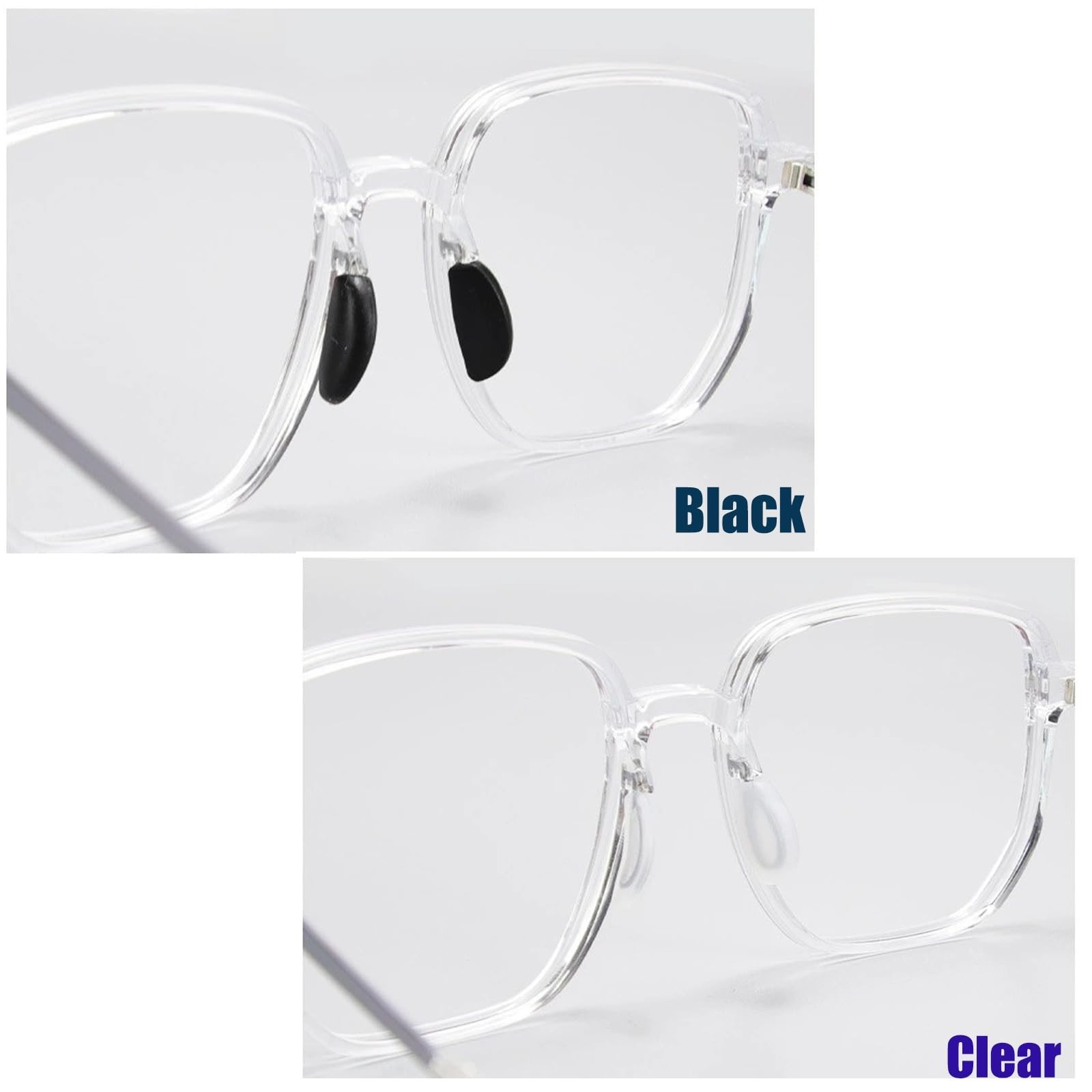 Anti-Slip Slip on Glasses Nose pad 5Pairs, Soft Silicone Eyeglass Replacement…