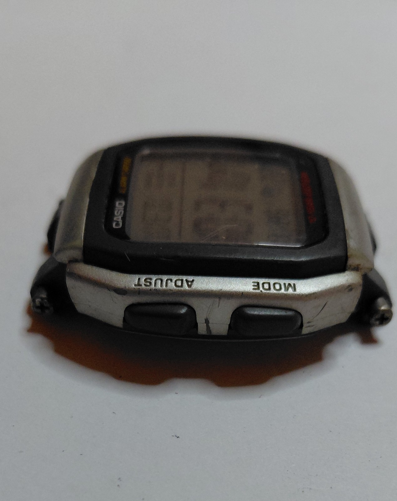 Casio W-96H Quartz Digital Wristwatch Case/Module Alarm Chrono Silver/Black