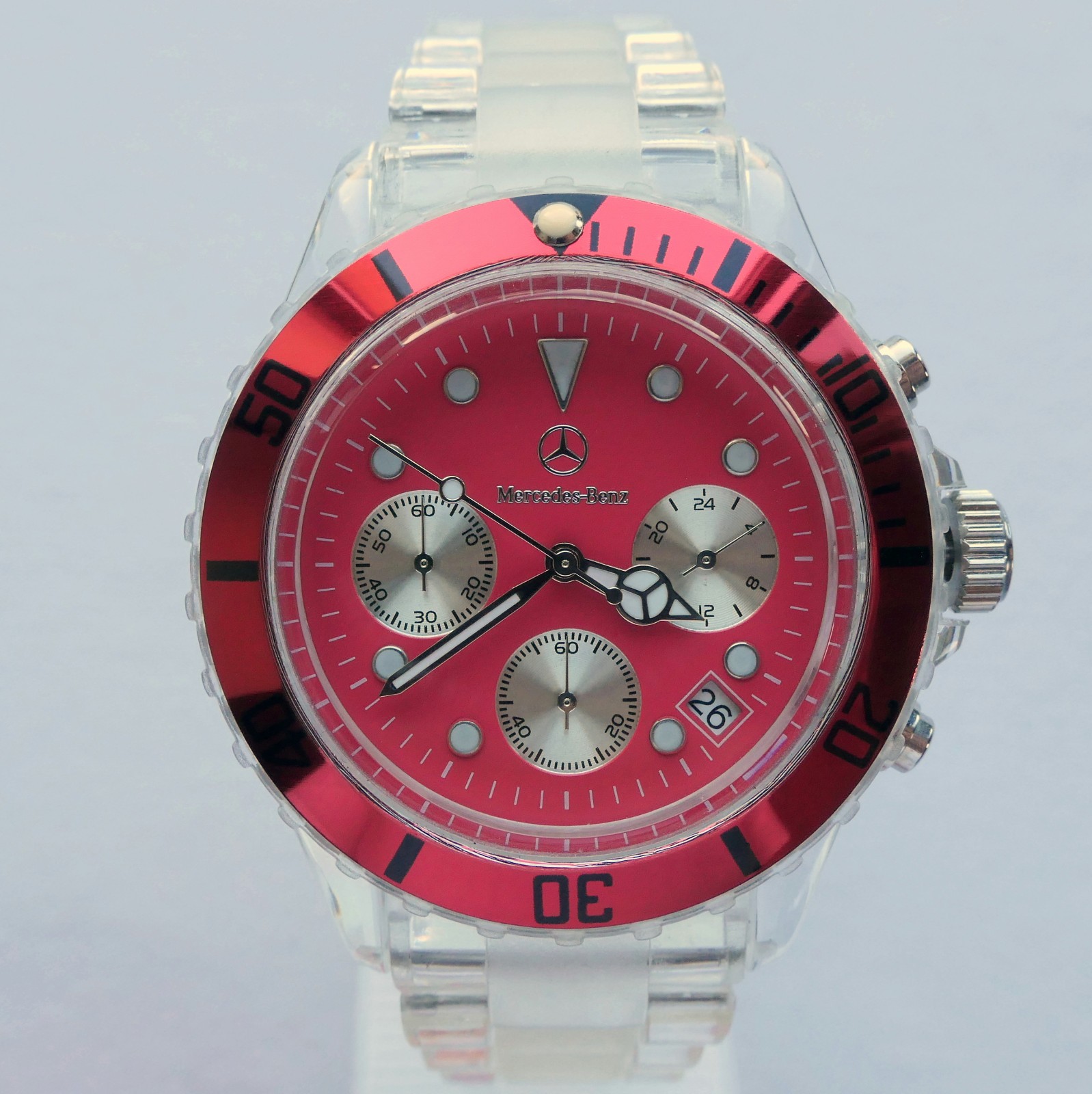 Mercedes Benz Motorsport AMG Racing Driver Sport Car Accessory Chronograph Watch