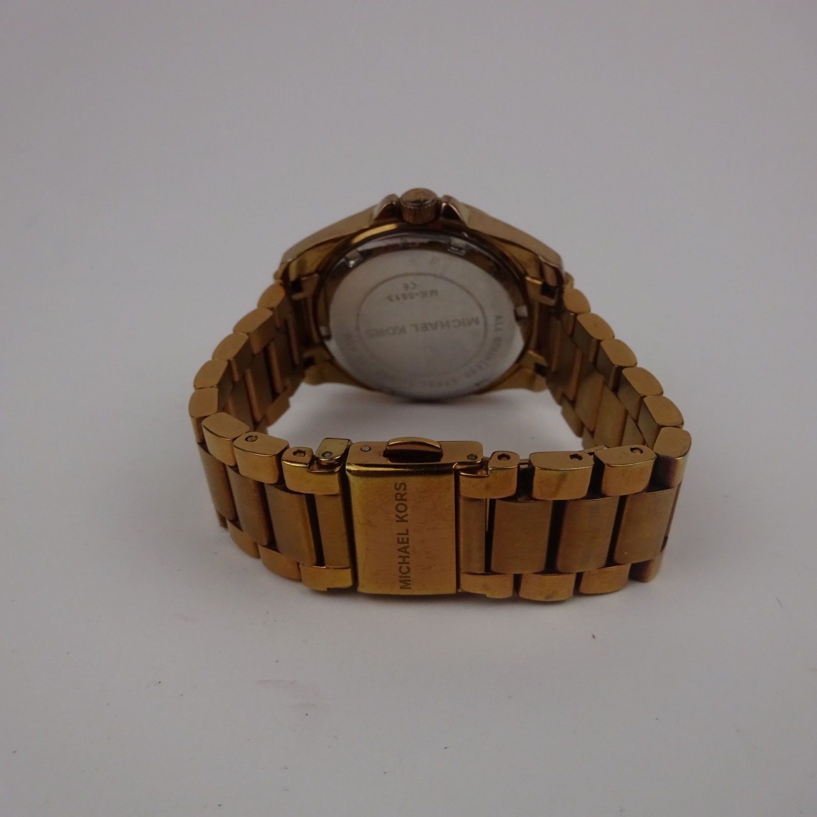 Michael Kors MK5613 Rose Gold Tone Day Date Gem Set VERY SMALL SIZE 15.5cm
